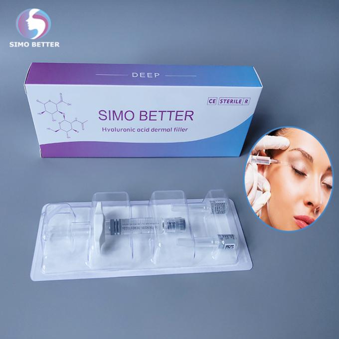 Cross Linked Face Beauty Filler Hyaluronic Acid Dermal Filler 2.0ml , CE Approved