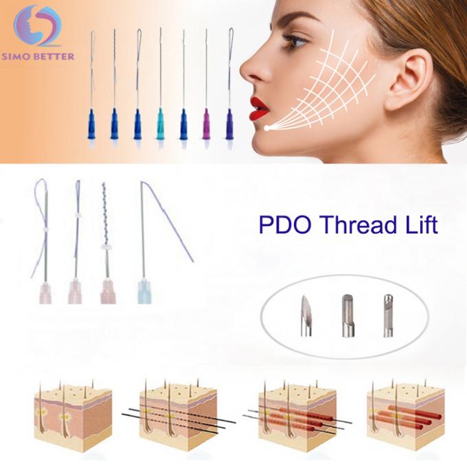 High quality cosmetic silk suture face lifting pdo thread lift korea